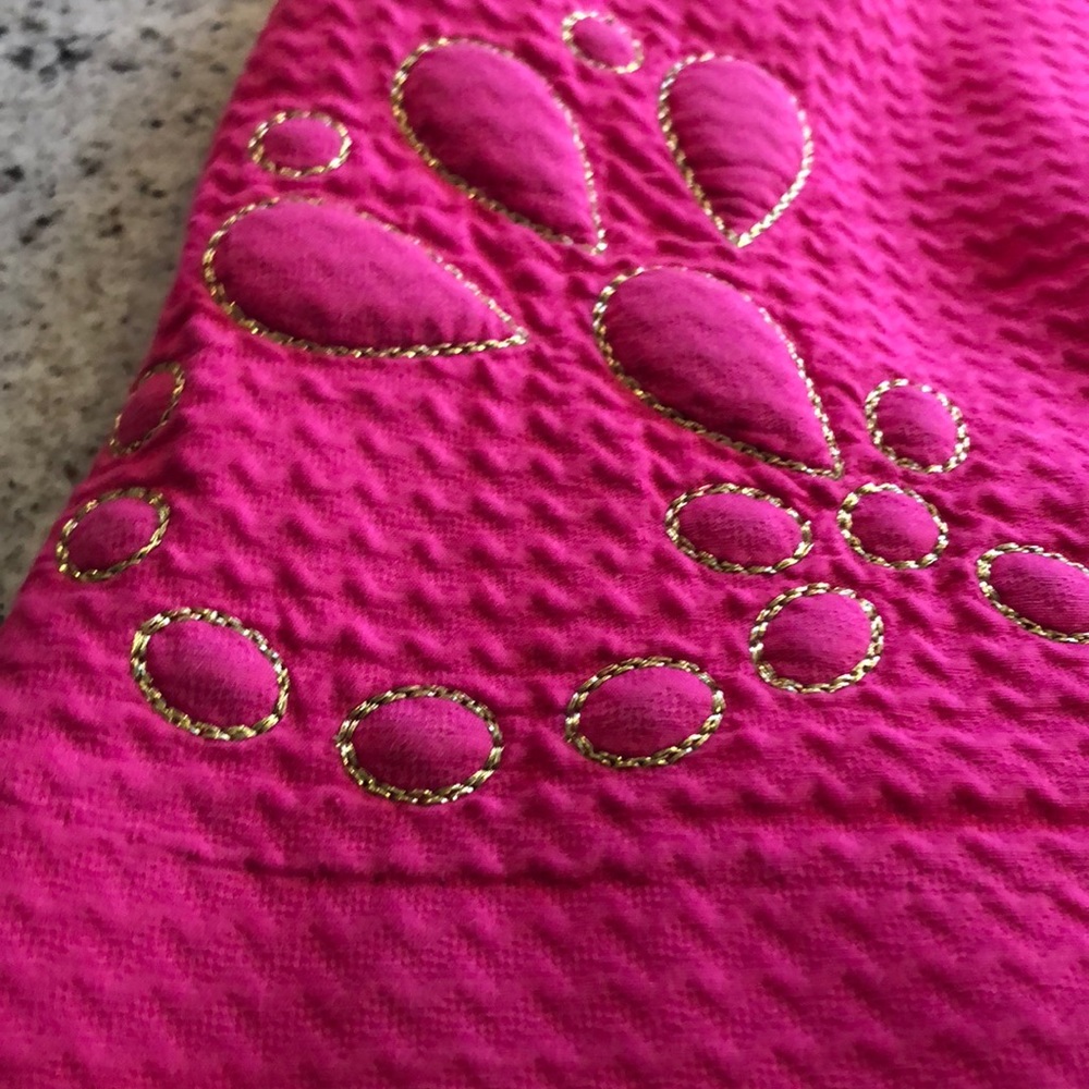 Pink + Green Lily Pulitzer Dress w Front Pockets - Picture 2 of 8